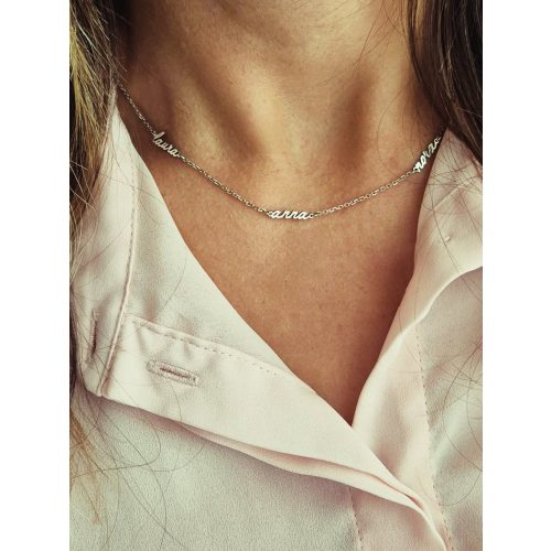 Ezüst neves nyaklánc